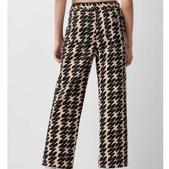 Obey Black and Tan Patterned Cropped Jeans - Picture 2 of 14